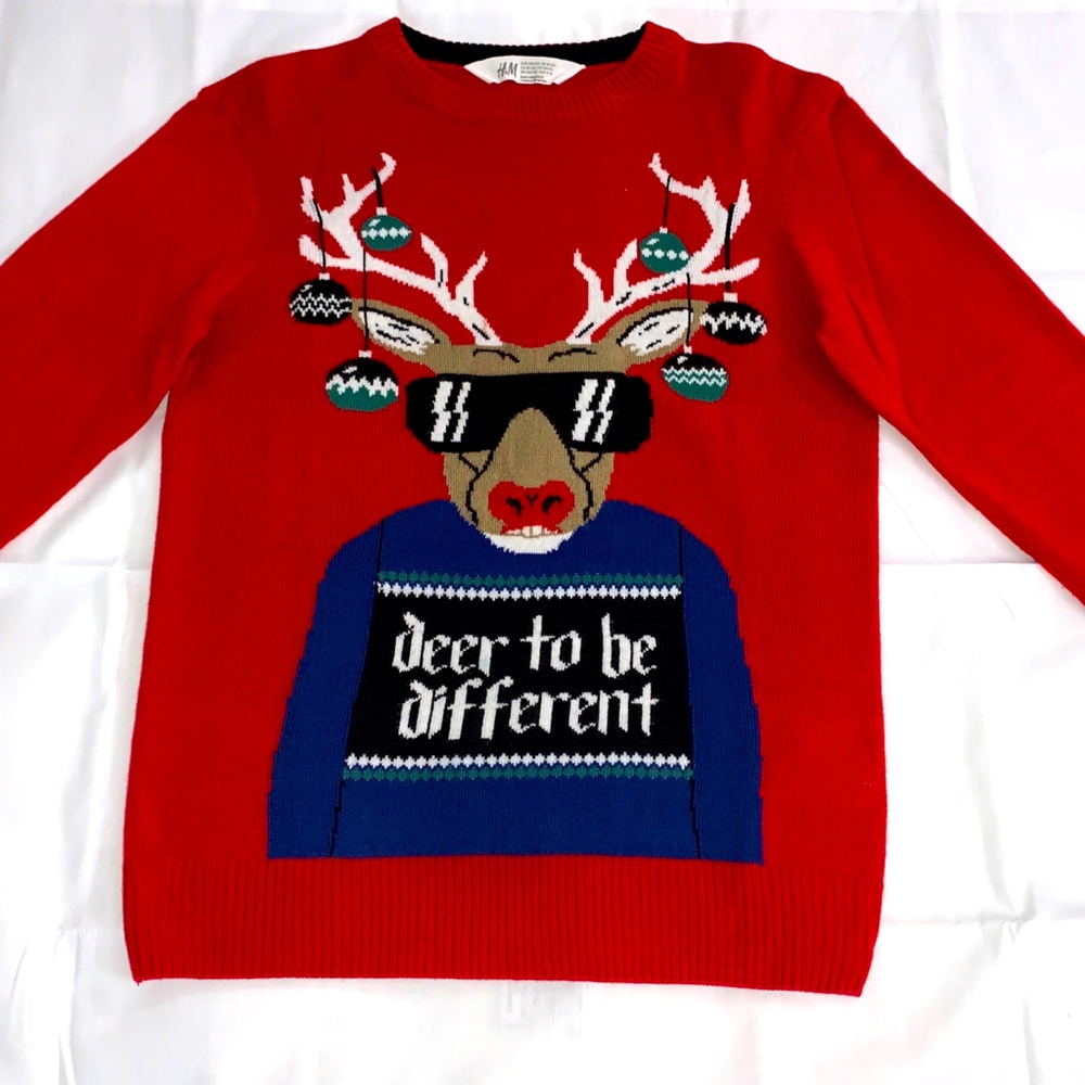 Big Boys Holiday Sweater - Size 10-12Y